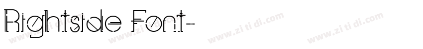 Rightside Font字体转换